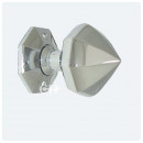 Octagonal Rim Door Knobs Chrome Nickel Brass and Bronze