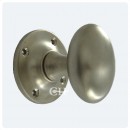Oval Mortice Door Knobs Chrome Nickel Brass or Bronze