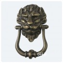 Croft Lions Head Door Knocker in Brass Bronze Chrome Nickel