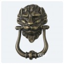 Croft Lions Head Door Knocker in Brass Bronze Chrome Nickel