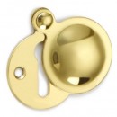 Croft Covered Keyhole Escutcheon Brass Bronze Chrome or Nickel 