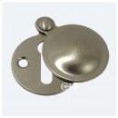 Croft Covered Keyhole Escutcheon Chrome Nickel Brass or Bronze
