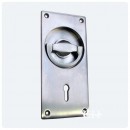 Flush Handle in Chrome or Nickel Finishes