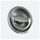 Croft Flush Ring Handle in Chrome Nickel Brass or Bronze