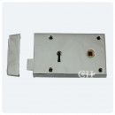 Brass Bronze Chrome or Nickel 2 Lever Rim Lock Small