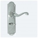 Croft Sheringham Bathroom Lever Handles Nickel Chrome Brass or Bronze