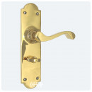 Sheringham Bathroom Lever Handles Brass Bronze Chrome or Nickel 