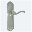 Sheringham Latch Lever Handles Nickel Crome Brass or Bronze