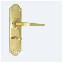 Brockton Bathroom Lever Handles Brass Bronze Chrome or Nickel 