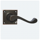 Lichfield Lever Handles in Brass Bronze Chrome or Nickel