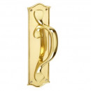 Croft Ornate Pull Handle On Backplate in Brass Bronze Nickel or Chrome