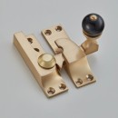 Croft Black Ball Sash Fastener in Brass Bronze Chrome or Nickel