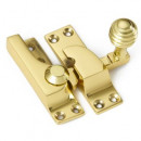 Reeded Sash Fastener in Brass Bronze Chrome or Nickel