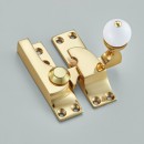 Croft White Ball Sash Fastener in Brass Bronze Chrome or Nickel