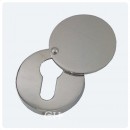 Croft Covered Euro Escutcheon in Brass Bronze Chrome or Nickel