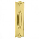 Croft Art Nouveau Finger Plate in Brass Bronze Chrome Nickel