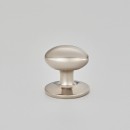 Croft Oval Cupboard Door Knob Chrome or Nickel