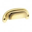 Croft Drawer Cup Handles in Brass Bronze Chrome or Nickel 