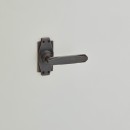 Croft Art Deco Door Lever Handles in Brass Bronze Nickel or Chrome