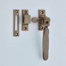 Croft Art Deco Casement Fastener in Brass Bronze Chrome or Nickel