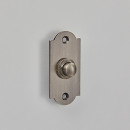 Croft Arched Door Bell Push in Brass Bronze Chrome Nickel