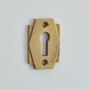 Croft Art Deco Escutcheon in Brass Bronze Chrome Nickel