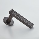 Croft Lunar Textured Lever Handles In Brass Bronze or Nickel
