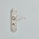 Croft Sheringham Bathroom Lever Handles Brass Bronze Chrome or Nickel 