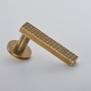 Croft Croc Lever Handles In Brass Bronze or Nickel