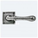 Finesse Pewter Derwent Lever Handles on Square Rose