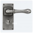 Finesse Pewter Derwent Handles on Jesmond Bathroom Backplate