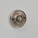 Croft Round Door Bell Push in Brass Bronze Chrome Nickel 