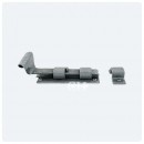 Straight Door Bolt Pewter 102mm