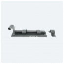 Straight Door Bolt Pewter 150mm