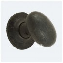 Oval Door Knobs Black Beeswax