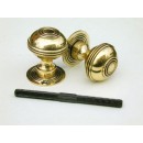 Bloxwich Period Door Knobs in Aged Brass