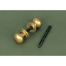 Period Cottage Door Knobs in Brass