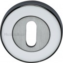 Key Hole Oval or Euro Escutcheon Various Finishes