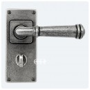 Finesse Pewter Durham Handles on Jesmond Bathroom Backplate