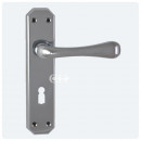 Eden Lever on Lock Backplate Chrome