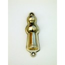 Lady Escutcheon in Aged Brass