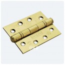 25yr PVD Brass 100x76mm  Ball Bearing Hinge