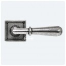 Finesse Pewter Fenwick Door Handles on Square Rose