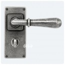 Finesse Pewter Fenwick Handles on Jesmond Bathroom Backplate