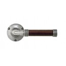 Finesse Design Pewter Jarrow Lever Handles on Rose. Brown/Black.