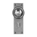Finesse Design Pewter Pelton Knobs on Bathroom Backplate