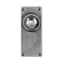 Finesse Design Pewter Pelton Knobs on Jesmond Latch Backplate