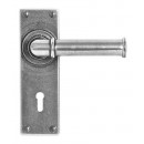Finesse Design Pewter Wexford Lever Door Handles on Key Backplate