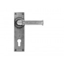 Finesse Design Pewter Wexford Lever Handles on Euro Backplate