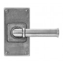 Finesse Design Pewter Wexford Lever Door Handles on Jesmond Backplate